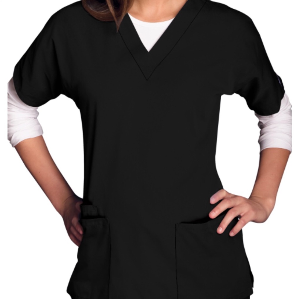 Cherokee Workwear scrub top w/front pockets